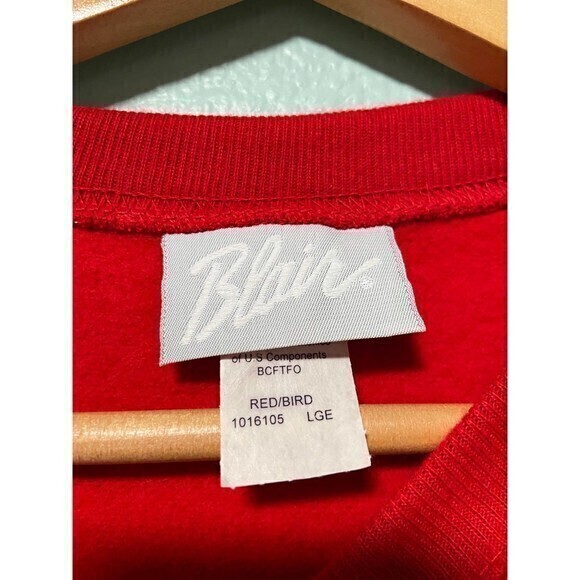 Vintage Blair Women's Red Christmas Winter‎ Bird Sweater large - Picture 5 of 7